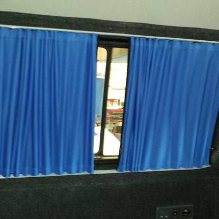 For New Vauxhall Vivaro Premuim Window Curtains - Black/Blue - CREATE YOUR OWN BUNDLE! Van-X