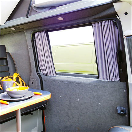 For VW T5 Transporter Van Conversion Premium Curtains - Black/Grey - CREATE YOUR OWN BUNDLE! Van-X