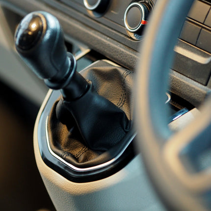 For VW T6 Transporter Gear Knob Surround – Gloss Black Interior Trim for Manual & DSG | Van-X
