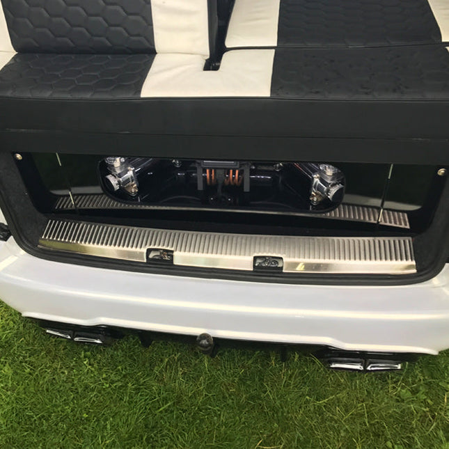 For VW T5 , T5.1 Transporter Stainless Rear Threshold Cover Barn Door Only Interior Styling