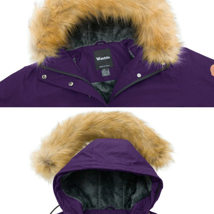 Womens Jacket Waterproof Winter Coat Ski Snowboarding Size L Wantdo