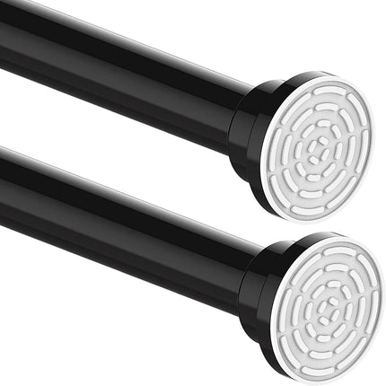 Shower Curtain Rod Tension Extendable 2PCS No Drill No Rust 70.5-120cm