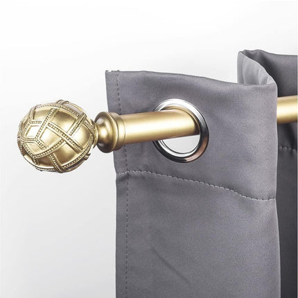 Curtain Rod Adjustable 84 To 120 Inch Gold Heavy Duty Window Pole 1in