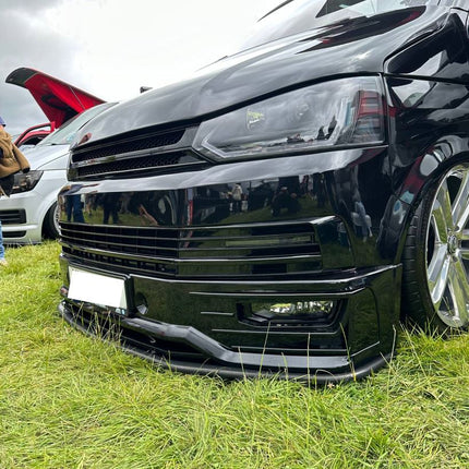 For VW T6 Transporter Front Sportline Spoiler and Splitter –  Painted & Ready to Fit | Front End Upgrade
