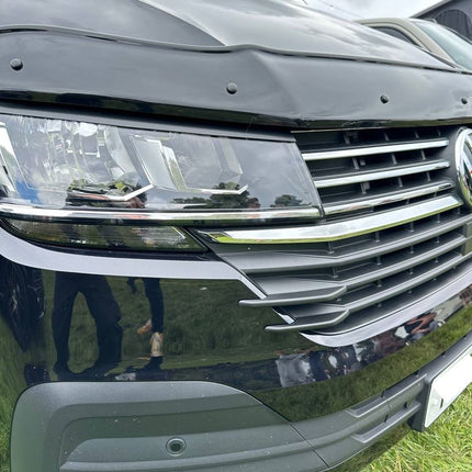 For VW T6.1 Front Grille Side Fins – Textured Finish (Set of 4) | Van-X Styling Upgrade