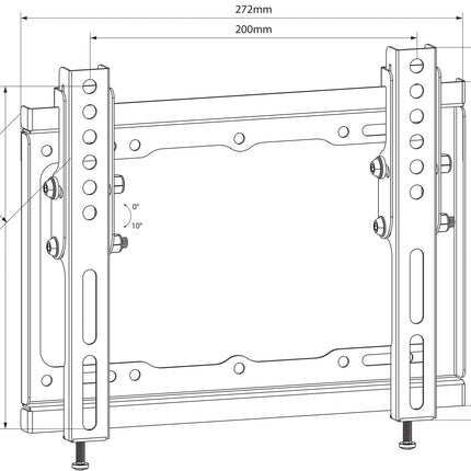 AV:Link Low Profile 17-45 Inch Tilting TV Wall Bracket