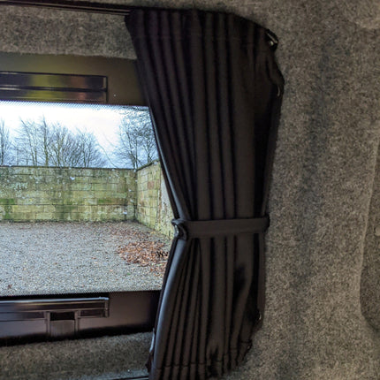 For Ford Transit Custom Premium Window Curtains - Black/Black - CREATE YOUR OWN BUNDLE | Van-X