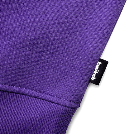 Twitch Graphic Hoodie Sweatshirt - Purple Size M