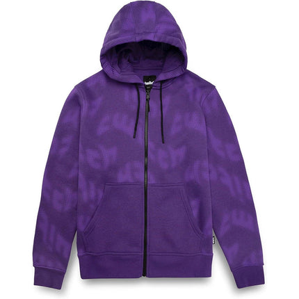 Twitch Zip Up Hoodie Purple, Full-Zip Hooded Sweatshirt, Top Hoodie - XL