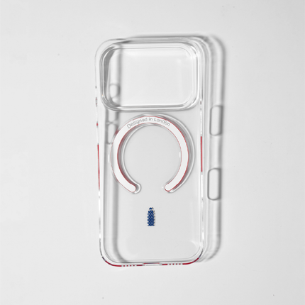 Slim Clear iPhone Air Case with Red MagSafe Ring - Gherkin Icon | The Iconic Slim