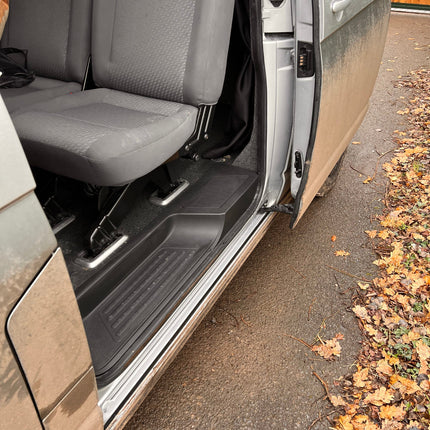 For VW T5, T5.1 V3 Barndoor Threshold Cover + Side Step
