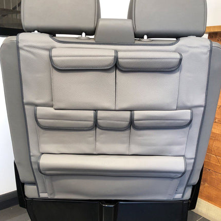 For VW T6 & T6.1 Transporter Double Back Seat Organiser – Premium Leatherette Storage | Van-X