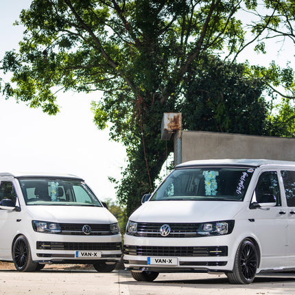 For VW T5, T5.1 SWB Side Skirts Deep Black Plastic Painted and Ready to Fit