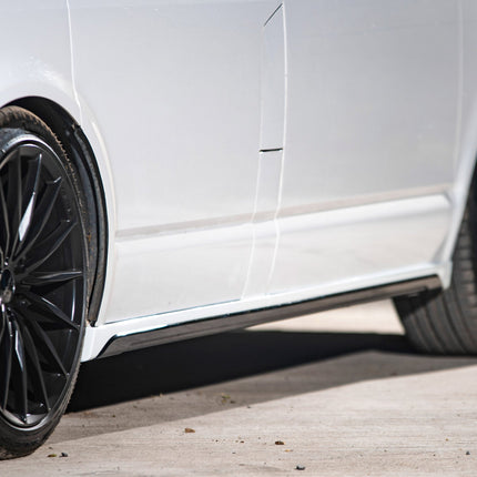 For VW T6 SWB Side Skirts Reflex Silver Plastic Painted and Ready to Fit (B-Grade)