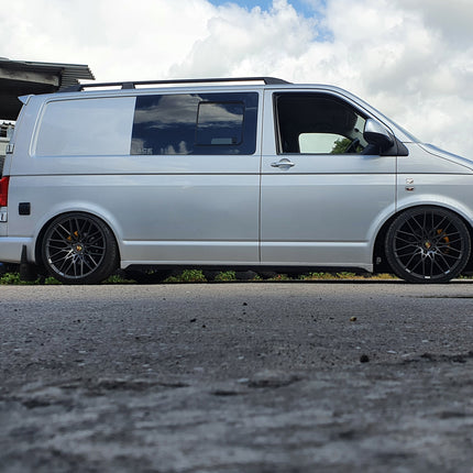 For VW T5, T5.1 SWB Side Skirts Reflex Silver Plastic Painted and Ready to Fit