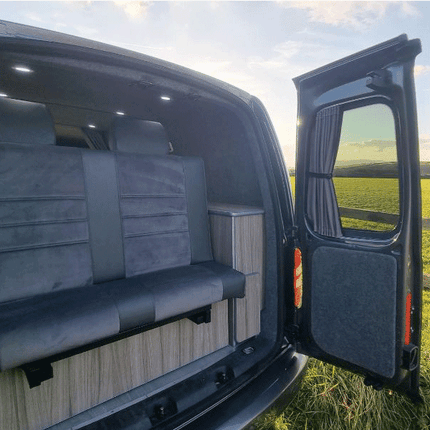 For Peugeot Expert Premium Window Curtains - Black/Grey - CREATE YOUR OWN BUNDLE! | Van-X