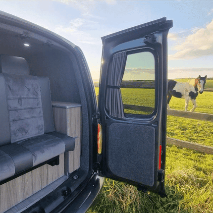 For Fiat Scudo Premium Window Curtains - Black/Grey - CREATE YOUR OWN BUNDLE! | Van-X