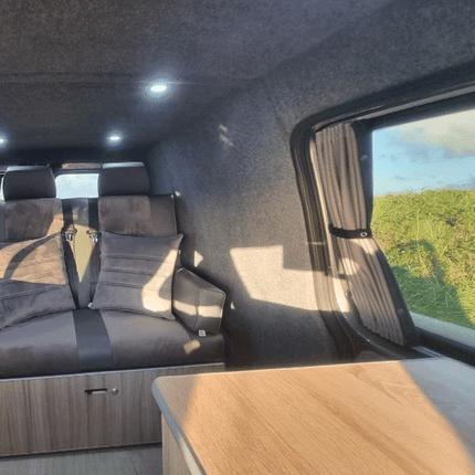 For Peugeot Expert Premium Window Curtains - Black/Grey - CREATE YOUR OWN BUNDLE! | Van-X