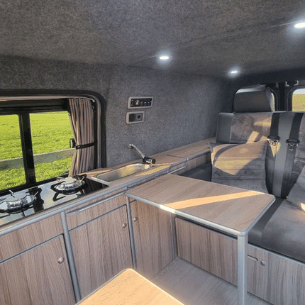 For Peugeot Expert Premium Window Curtains - Black/Grey - CREATE YOUR OWN BUNDLE! | Van-X