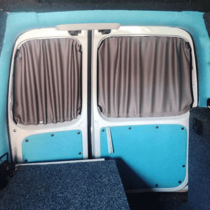 For Fiat Scudo Premium Window Curtains - Black/Grey - CREATE YOUR OWN BUNDLE! | Van-X