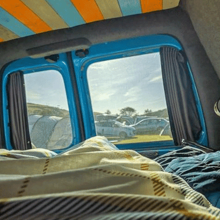 For Fiat Scudo Premium Window Curtains - Black/Grey - CREATE YOUR OWN BUNDLE! | Van-X