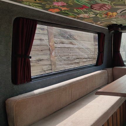 For VW T4 Premium 2 x Side Window Curtains Van-X