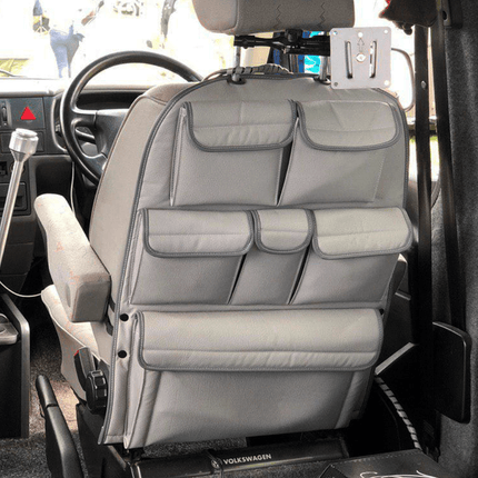 For VW T4 Transporter Campervan Leatherette Captain’s Back Seat Organiser | Van-X