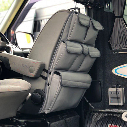 For VW T4 Caravelle Campervan Leatherette Captain’s Back Seat Organiser | Van-X
