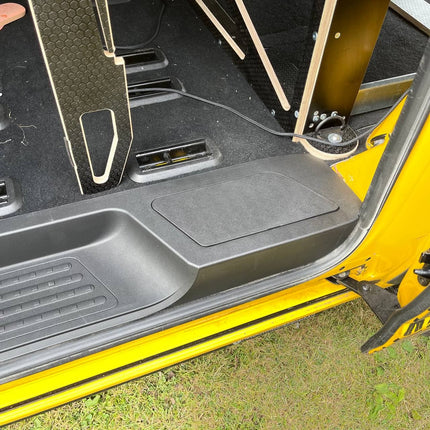 For VW T6 Transporter Side Loading Door Step V3 17mm Extra Deep with Storage Compartment