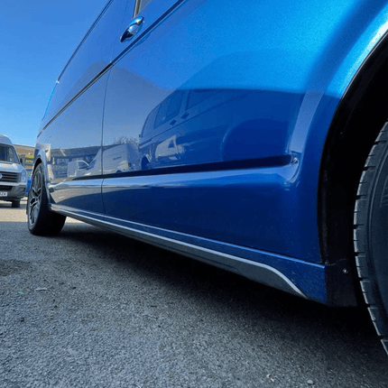 For VW T6.1 SWB ABS Side Skirts Painted In Deep Black Ready to Fit, Latest Accessories