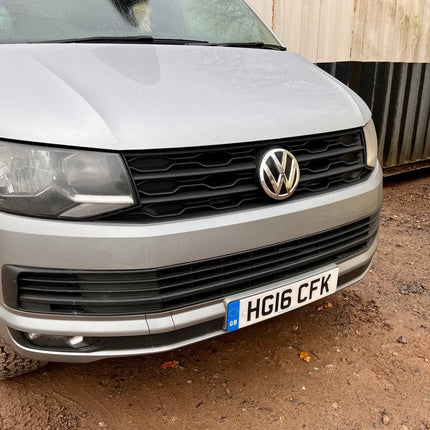 For VW T6 Front R-Line Badgeless Grille - Matte Black