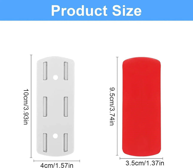 Self-Adhesive Socket Fixer Punch-free Socket Holder Cable Organizer Home Office